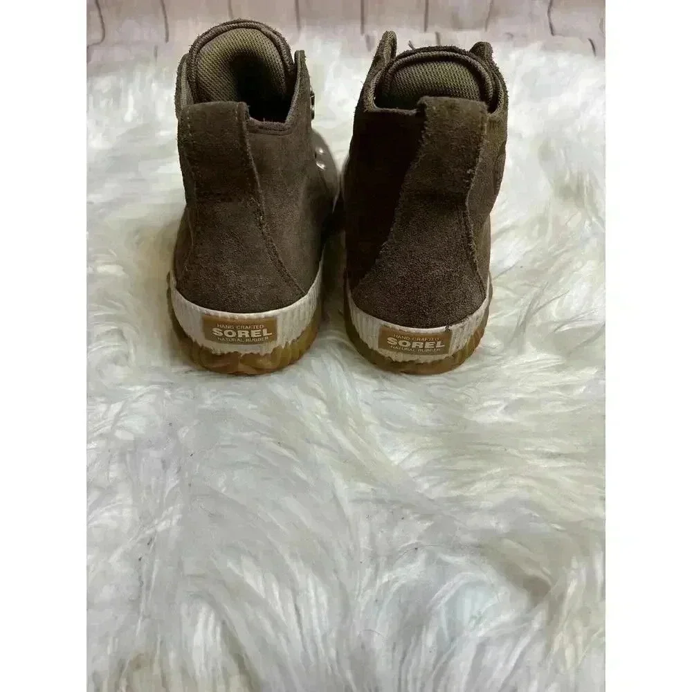 Sorel Out N About Conquest Boots Waterproof Rubber Soles Toggle Lace Size Kids 3 - Picture 8 of 8